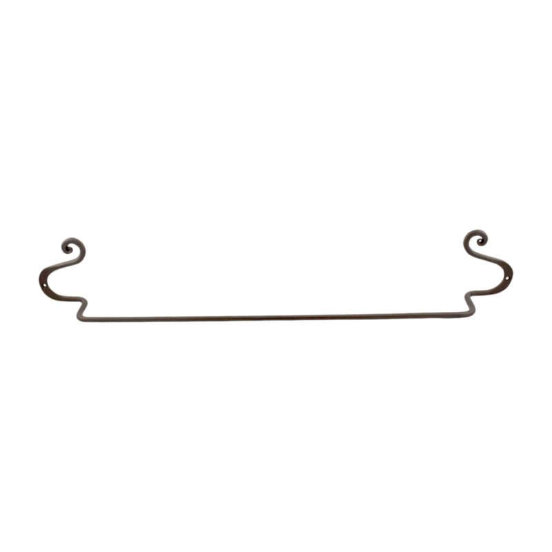 מתלה מגבת ברזל מושחר בעבודת נפחות – NADIR