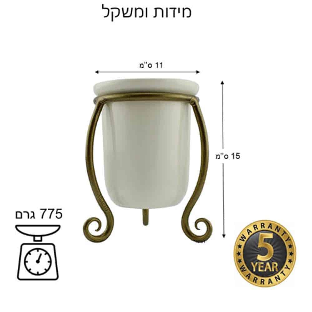 מתקן מונח למברשות שיניים – ברונזה