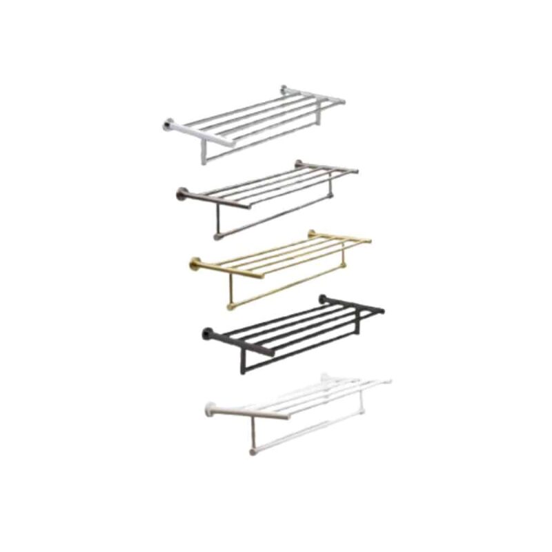 מתלה מגבות 600 מ”מ -בשילוב מדף במבחר צבעים RONDO