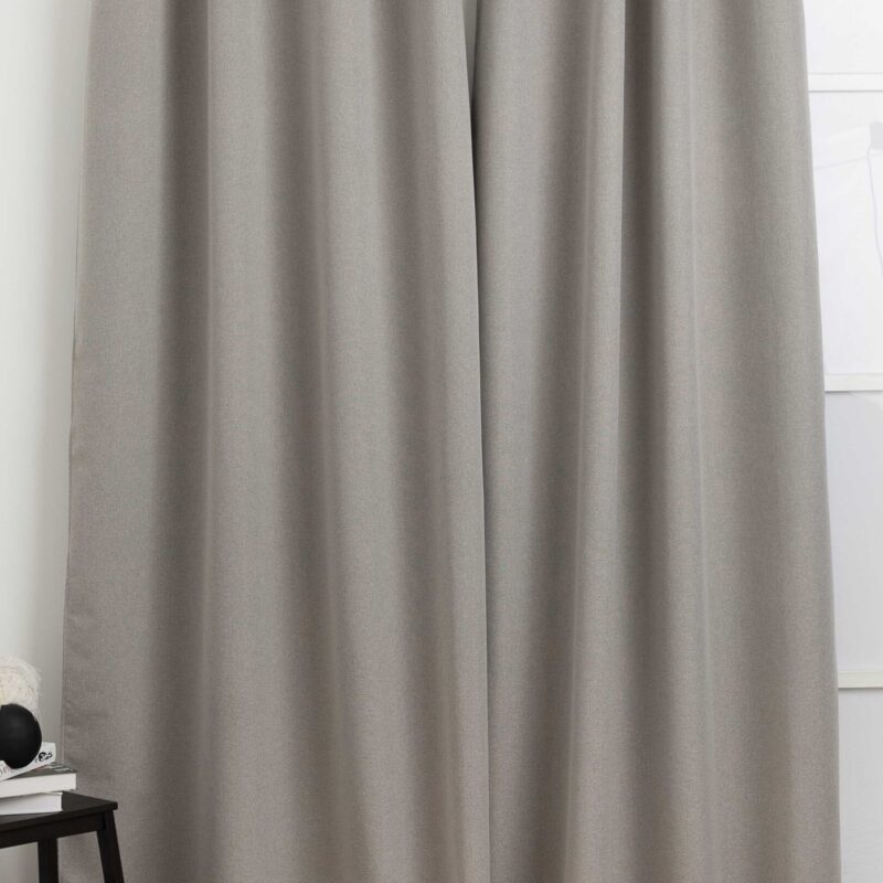 וילון איזי 100% האפלה דמוי פשתן – אבן