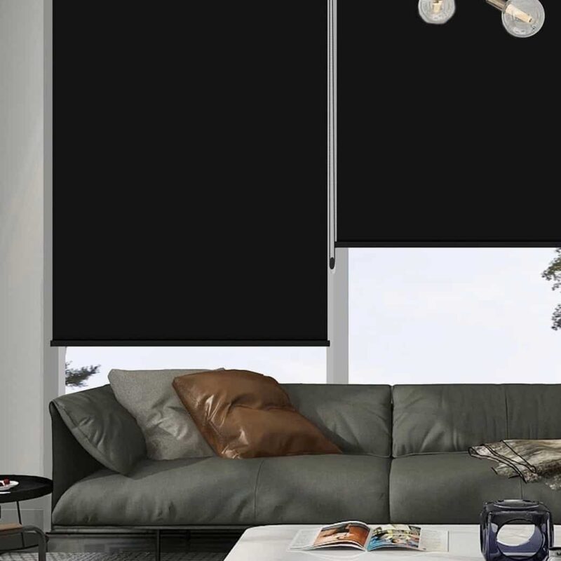 וילון גלילה צרפתית ״דרייק״ – שחור