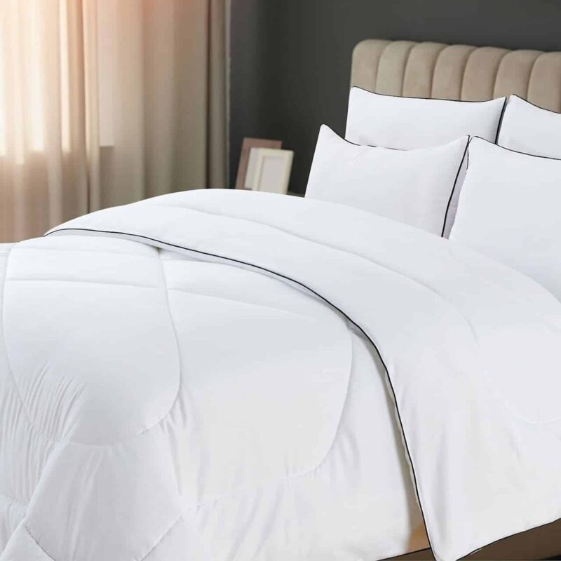 נאיה – סט מצעים פוך ממולא לבן