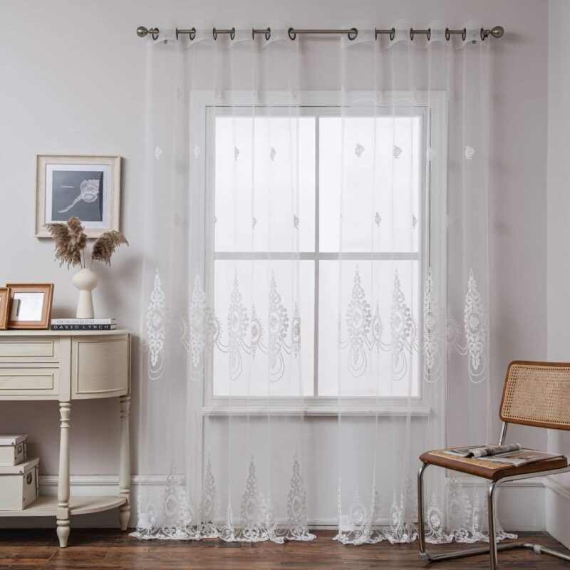 וילון סבינה  – צבע לבן