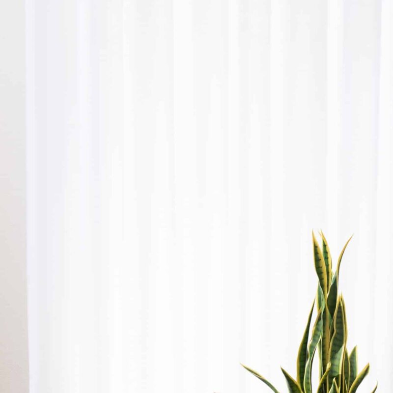 וילון רינגים ימית – לבן