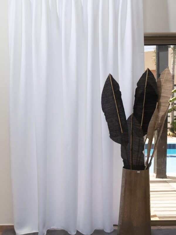 וילון השחלה הצללה מנהטן – לבן