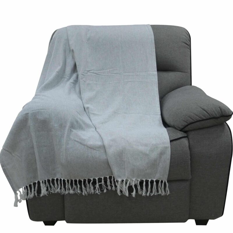 שמיכת פינוק פיטר – אפור בהיר