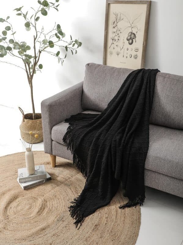 שמיכת פינוק לירון – שחור