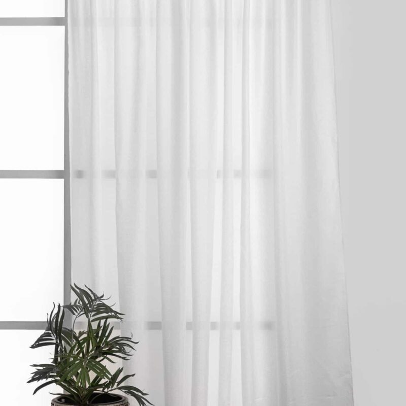 וילון לורנס השחלה – שמנת