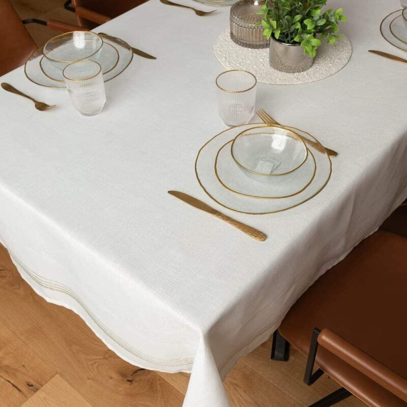 מפה ג'קארד איילת – שמנת זהב